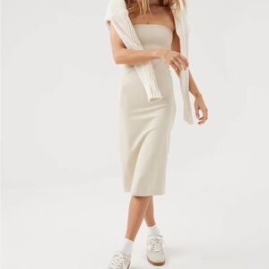 NWT OFFLINE By Aerie Real Me XTRA Night Out Tube Dress Size XL Nude